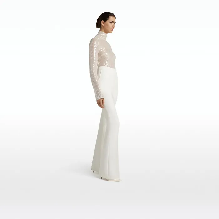 Safiyaa Trace Ivory Top Women Tops