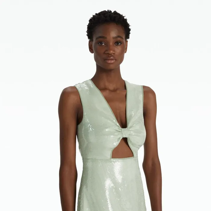 Safiyaa Yanis Sea Glass Long Dress Women Dresses