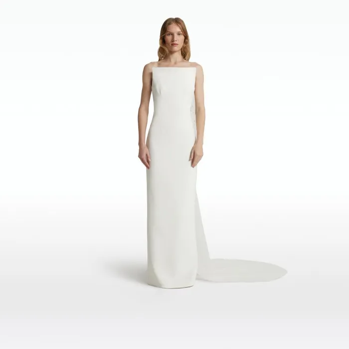Safiyaa Zuhal Ivory Long Dress Women Dresses