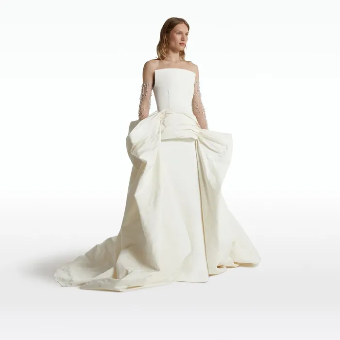 Safiyaa Zuhal Ivory Long Dress Women Dresses