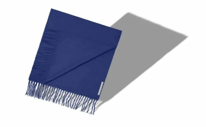Scarves WomenMen Manolo Blahnik BARRABlue Cashmere Scarf