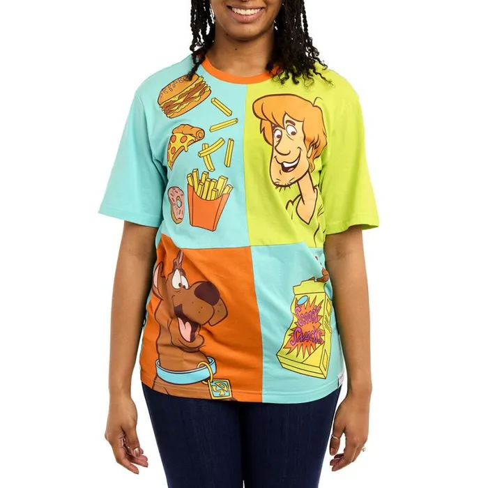 ScoobyDoo Snacks Color Block Tee Unisex Loungefly Apparel