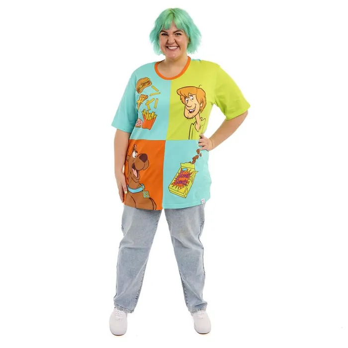 ScoobyDoo Snacks Color Block Tee Unisex Loungefly Apparel