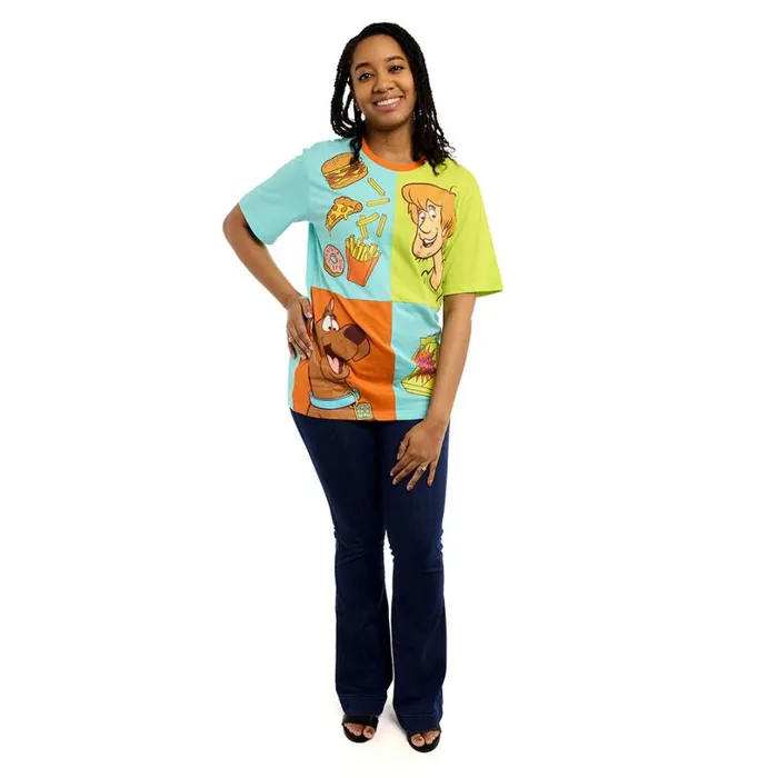 ScoobyDoo Snacks Color Block Tee Unisex Loungefly Apparel