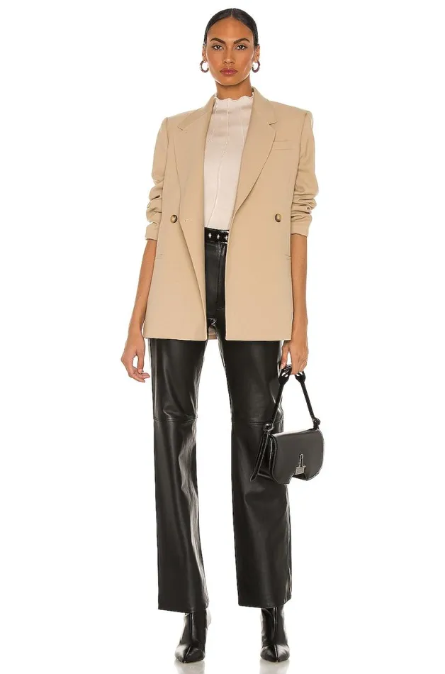 Seamed Long Sleeve Top Beige Women Lovers and Friends Tops