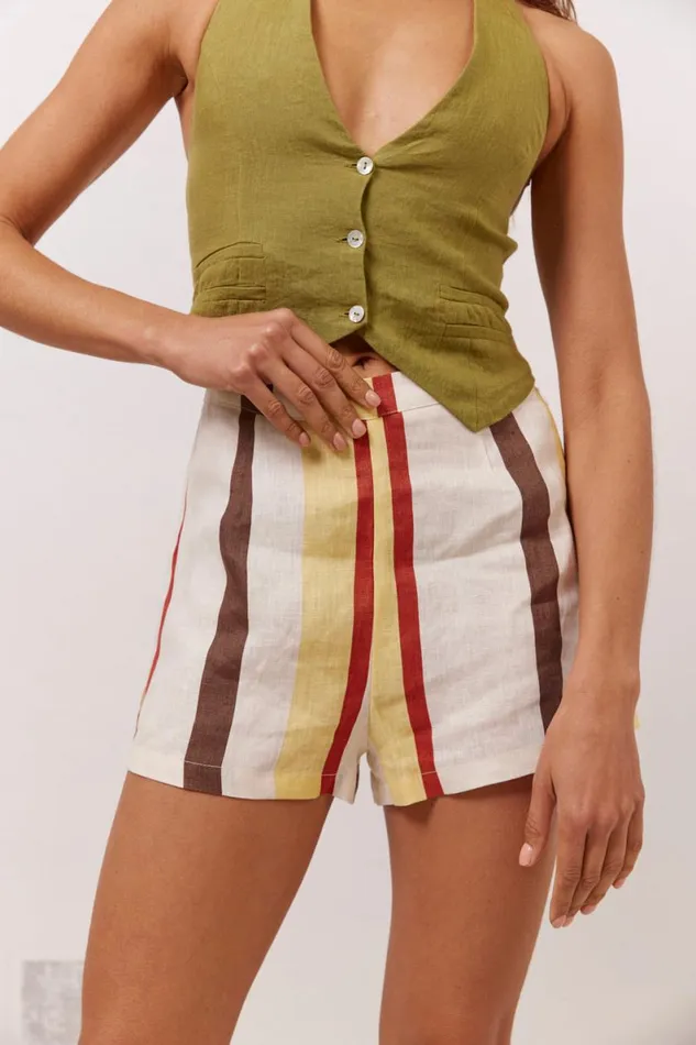 Sets Women VRG GRL Aya Linen Shorts Ace Sets Women VRG GRL Aya Linen Shorts Ace