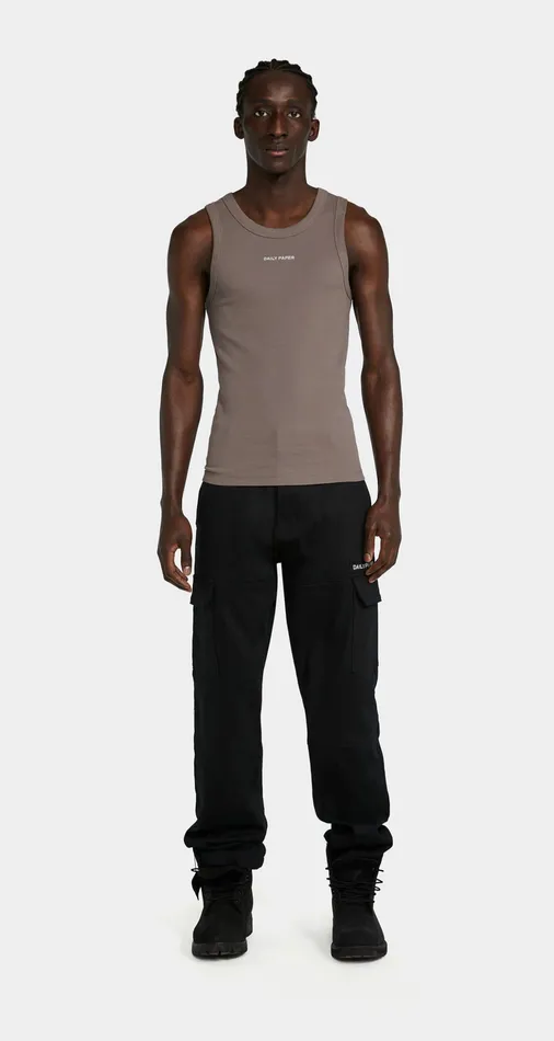 Shark Grey Logotype Tank Top Grey Men Daily Paper TShirts