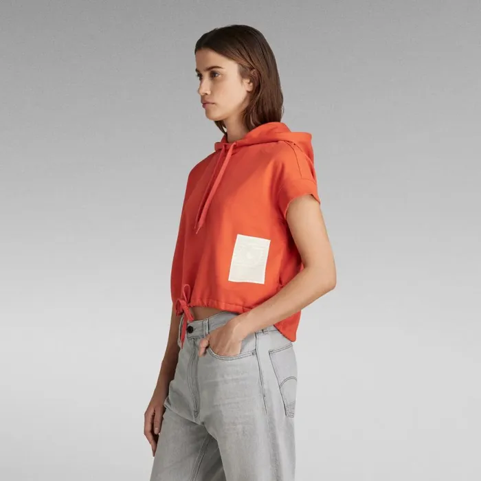 Shirts and Blouses Women GStar RAW Boxed Graphic Hoodie Paprika