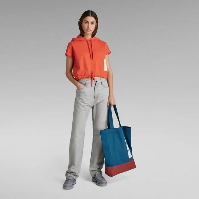 Shirts and Blouses Women GStar RAW Boxed Graphic Hoodie Paprika