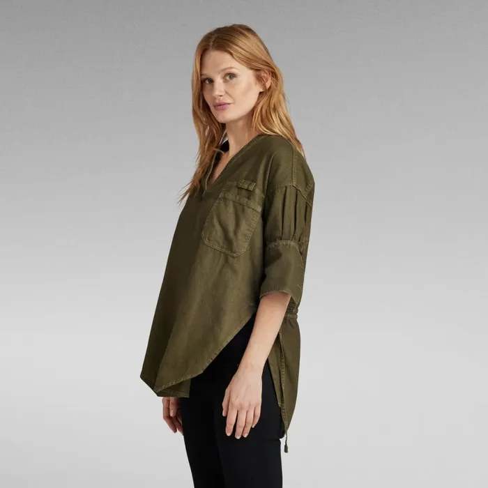 Shirts and Blouses Women GStar RAW Woven Tunic Shadow Olive