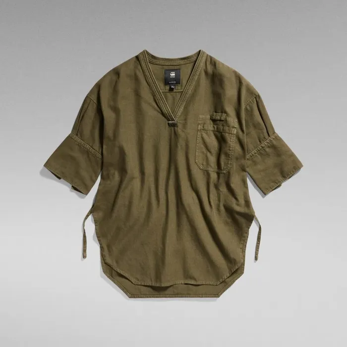 Shirts and Blouses Women GStar RAW Woven Tunic Shadow Olive