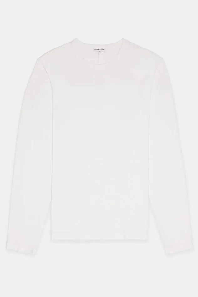 Shirts Men COTTON CITIZEN Prince Long Sleeve Shirt White Shirts Men COTTON CITIZEN Prince Long Sleeve Shirt White