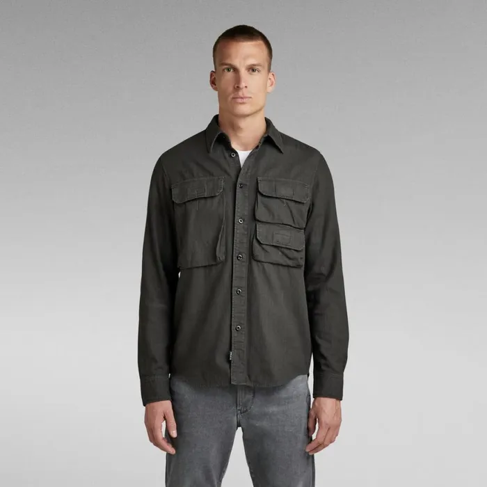 Shirts Men GStar RAW Container Pocket Regular Shirt Cloack