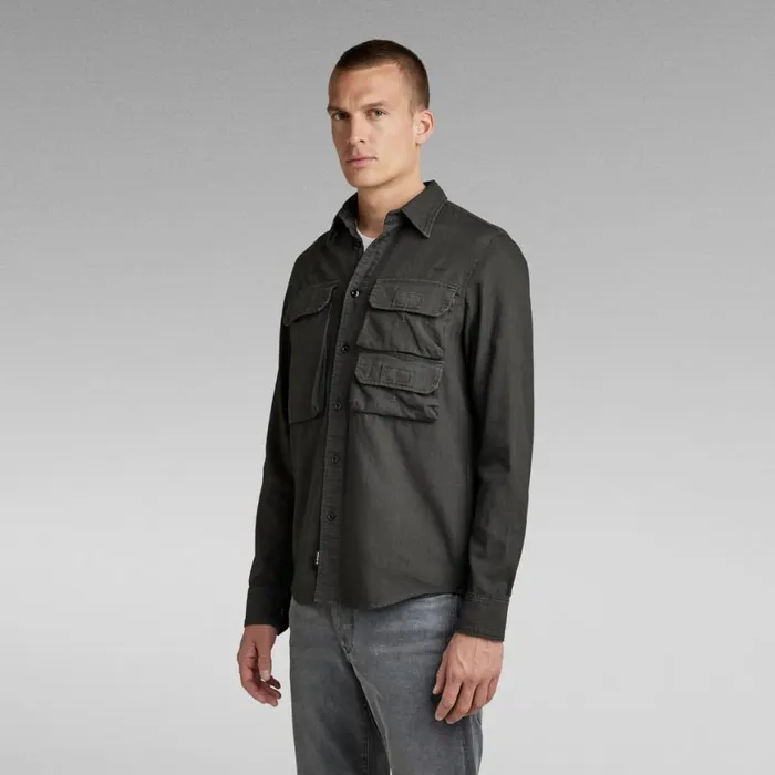 Shirts Men GStar RAW Container Pocket Regular Shirt Cloack
