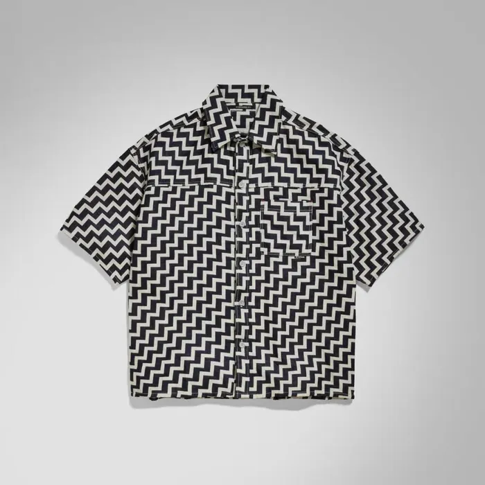 Shirts Men GStar RAW Premium E Oversized Boxy Shirt Raw Denim