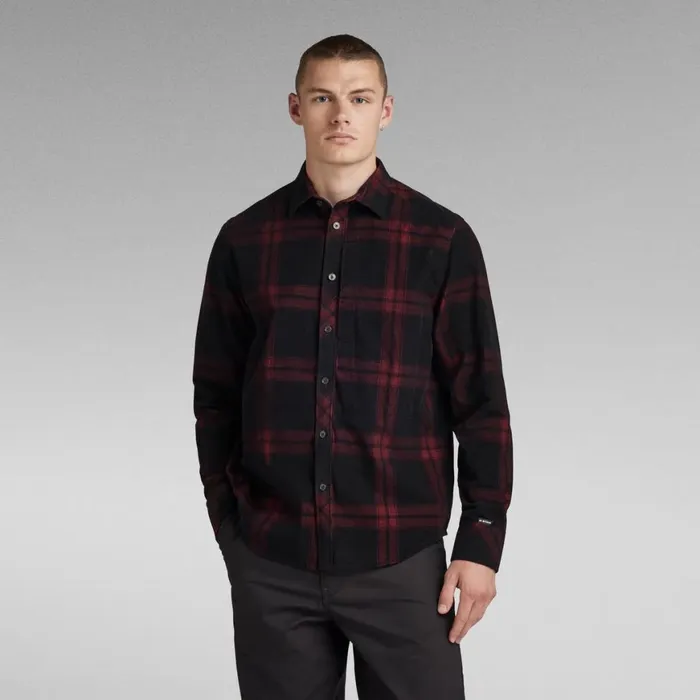 Shirts Men GStar RAW Stalt 20 Regular Shirt Shadow Bert Check