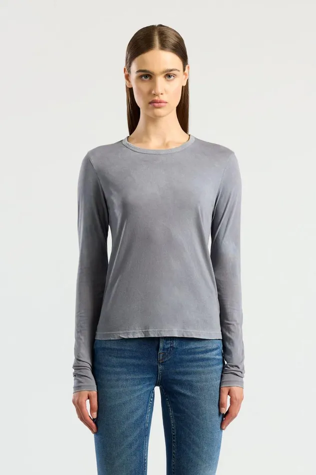 Shirts Women COTTON CITIZEN Standard Long Sleeve Shirt Vintage Natural Blue