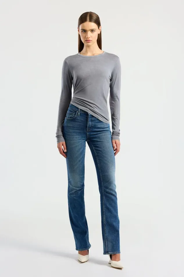 Shirts Women COTTON CITIZEN Standard Long Sleeve Shirt Vintage Natural Blue Shirts Women COTTON CITIZEN Standard Long Sleeve Shirt Vintage Natural Blue