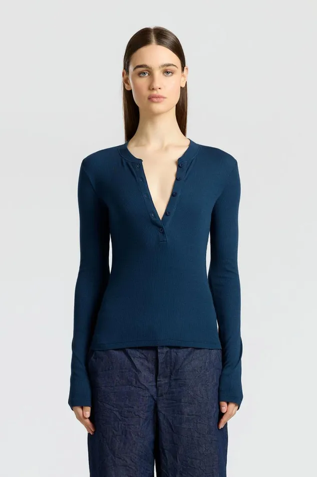 Shirts Women COTTON CITIZEN Verona Henley Harbor