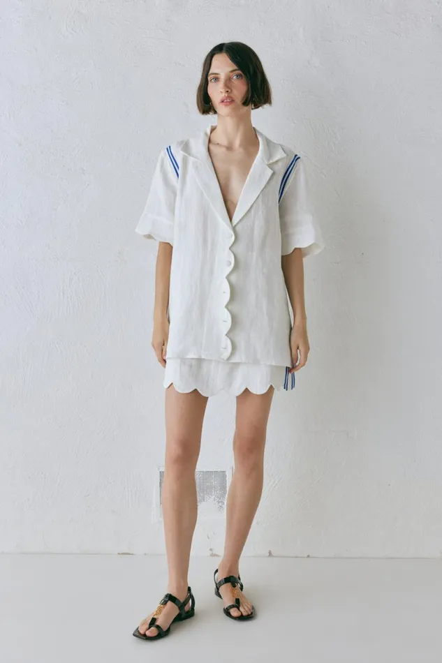 Shirts Women VRG GRL Gigi Linen Shirt Vienna Shirts Women VRG GRL Gigi Linen Shirt Vienna