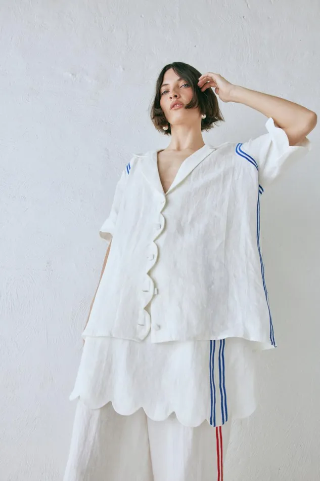 Shirts Women VRG GRL Gigi Linen Shirt Vienna Shirts Women VRG GRL Gigi Linen Shirt Vienna