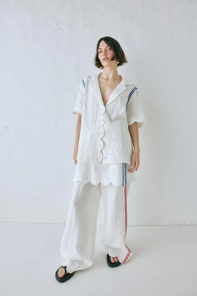 Shirts Women VRG GRL Gigi Linen Shirt Vienna Shirts Women VRG GRL Gigi Linen Shirt Vienna