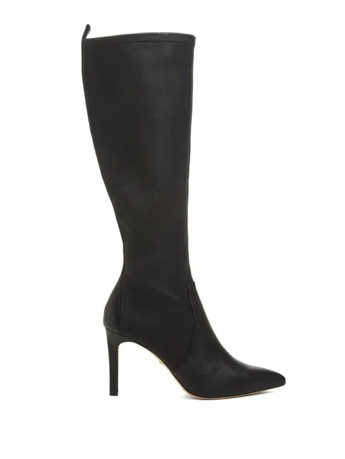 Shoes Women Marciano Campbell Tall Boots Black Snakeskin Shoes Women Marciano Campbell Tall Boots Black Snakeskin