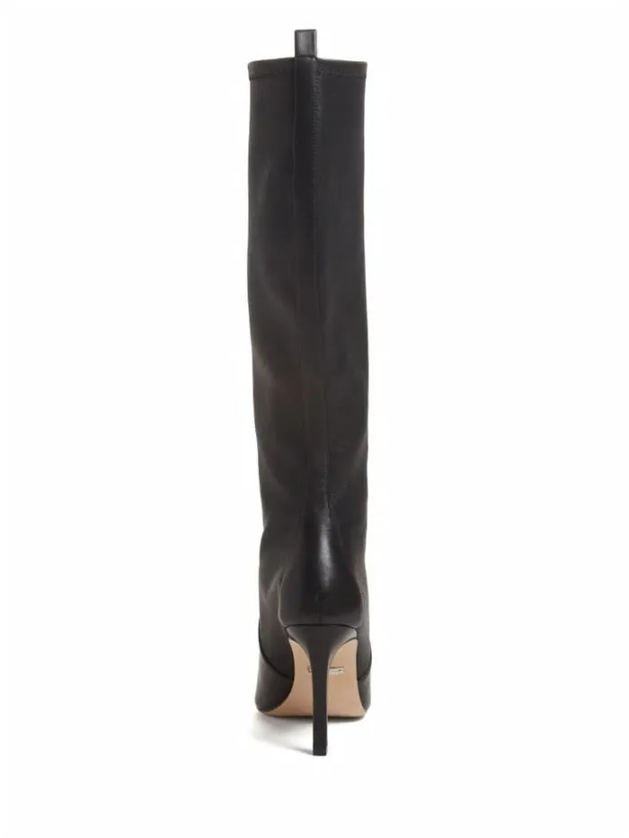 Shoes Women Marciano Campbell Tall Boots Black Snakeskin Shoes Women Marciano Campbell Tall Boots Black Snakeskin