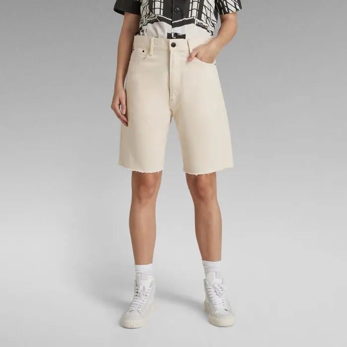 Shorts Women GStar RAW Type 89 Bermuda Shorts Ecru