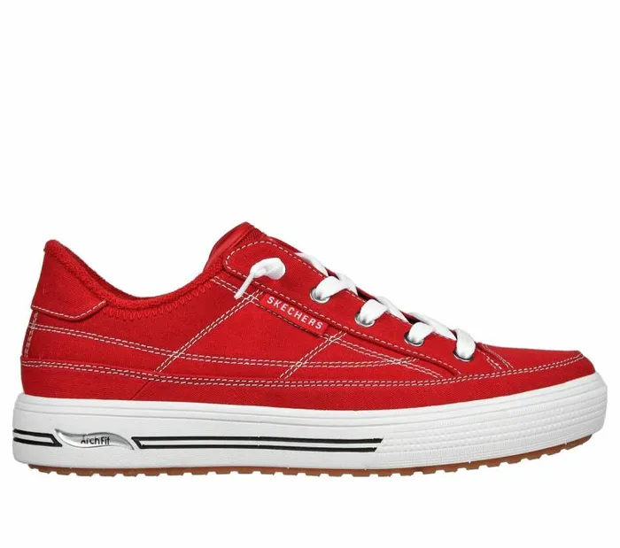 Skechers Arch Fit Arcade 8211 Arcata Red Women Casual Sneakers