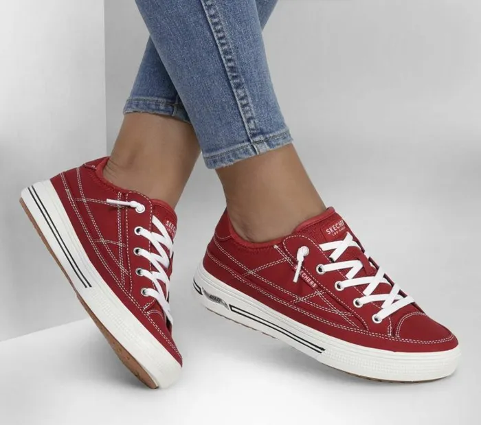 Skechers Arch Fit Arcade 8211 Arcata Red Women Casual Sneakers