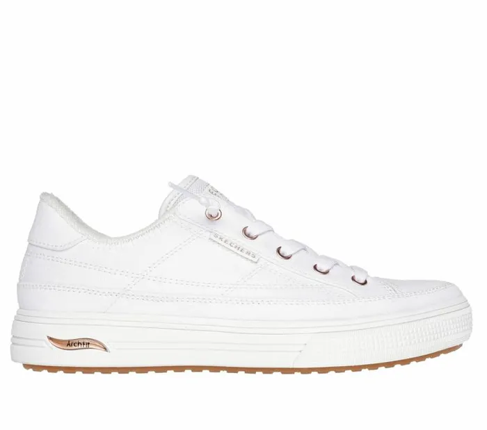 Skechers Arch Fit Arcade 8211 Meet Ya There White Women Casual Sneakers