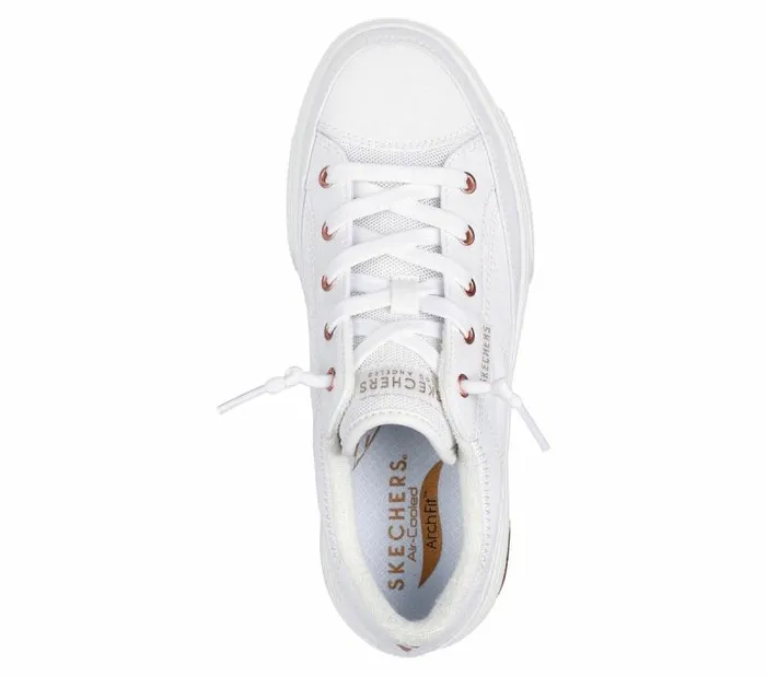 Skechers Arch Fit Arcade 8211 Meet Ya There White Women Casual Sneakers