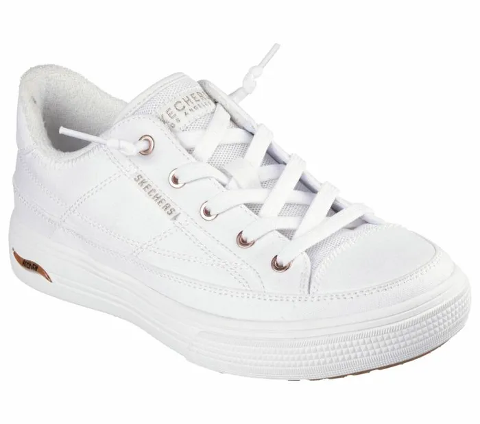 Skechers Arch Fit Arcade 8211 Meet Ya There White Women Casual Sneakers