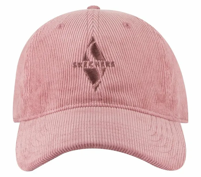 Skechers Diamond Cord Dad Hat Mauve WomenMen Hats Skechers Diamond Cord Dad Hat Mauve WomenMen Hats