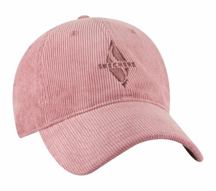 Skechers Diamond Cord Dad Hat Mauve WomenMen Hats Skechers Diamond Cord Dad Hat Mauve WomenMen Hats