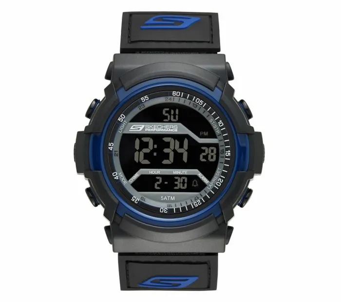 Skechers Flournoy Watch Black Blue WomenMen Watches