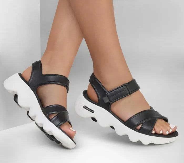 Skechers Foamies Massage Fit Sandal 8211 Heartfelt Black White Women Sandals Skechers Foamies Massage Fit Sandal 8211 Heartfelt Black White Women Sandals