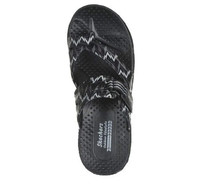 Skechers Foamies Reggae 8211 Whimsical Black Gray Women Sandals Skechers Foamies Reggae 8211 Whimsical Black Gray Women Sandals