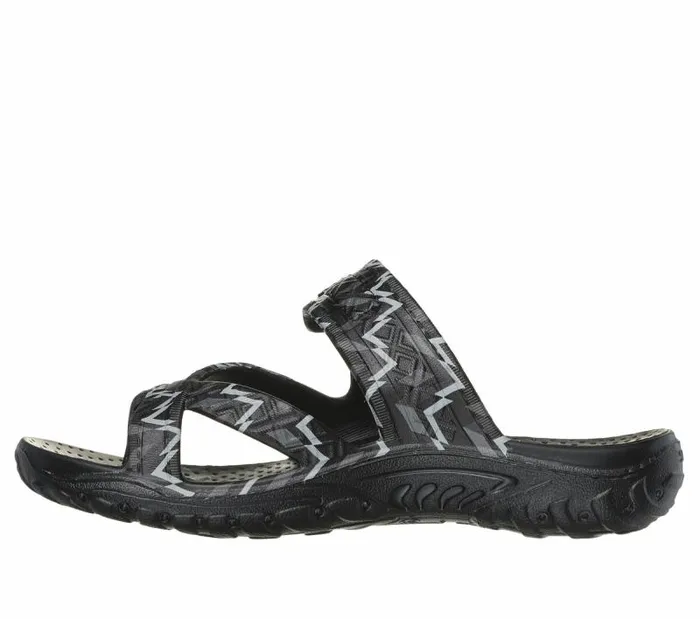 Skechers Foamies Reggae 8211 Whimsical Black Gray Women Sandals Skechers Foamies Reggae 8211 Whimsical Black Gray Women Sandals