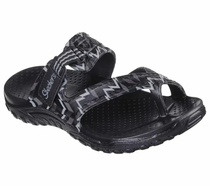 Skechers Foamies Reggae 8211 Whimsical Black Gray Women Sandals Skechers Foamies Reggae 8211 Whimsical Black Gray Women Sandals