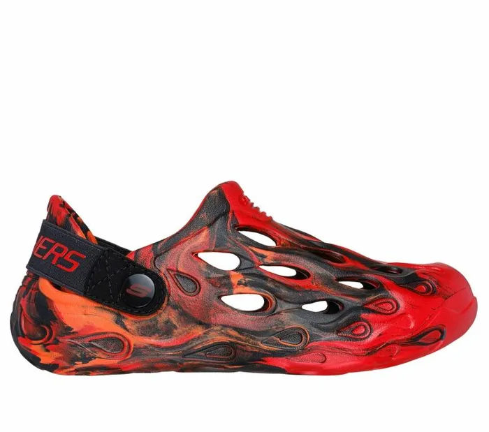 Skechers Foamies ThermoRush 8211 Lavamorphic Red Black Kids Slipons
