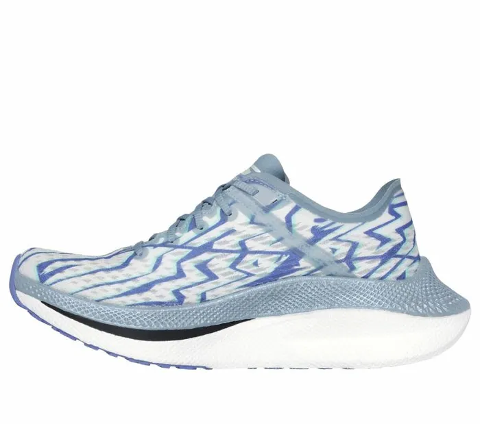 Skechers GO RUN Alpha Tempo Blue White Women Athletic Sneakers Skechers GO RUN Alpha Tempo Blue White Women Athletic Sneakers