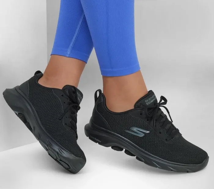 Skechers GO WALK 7 8211 Clear Path Black Women Athletic Sneakers Skechers GO WALK 7 8211 Clear Path Black Women Athletic Sneakers