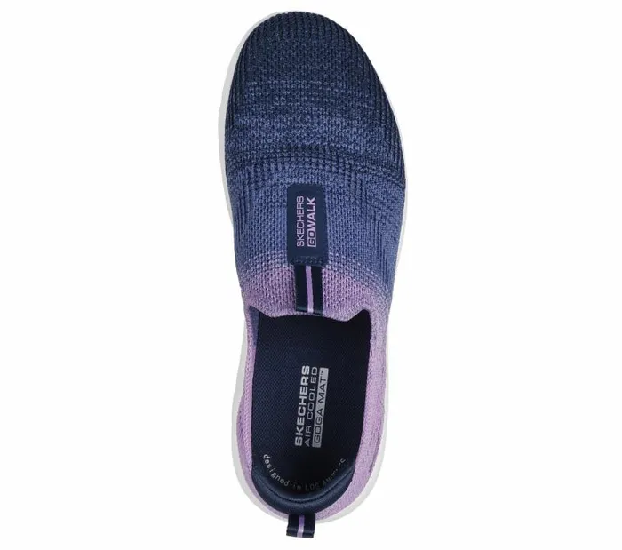 Skechers GO WALK Travel 8211 Ibiza Navy Lavender Women Casual Sneakers Skechers GO WALK Travel 8211 Ibiza Navy Lavender Women Casual Sneakers