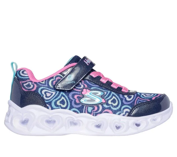 Skechers Heart Lights 8211 Boogie Love Navy Multi Kids Athletic Shoes and Sneakers Skechers Heart Lights 8211 Boogie Love Navy Multi Kids Athletic Shoes and Sneakers