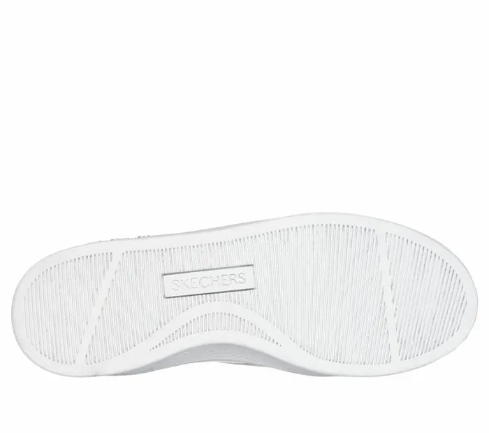 Skechers Hiland 8211 Quite Chic White Silver Women Casual Sneakers Skechers Hiland 8211 Quite Chic White Silver Women Casual Sneakers