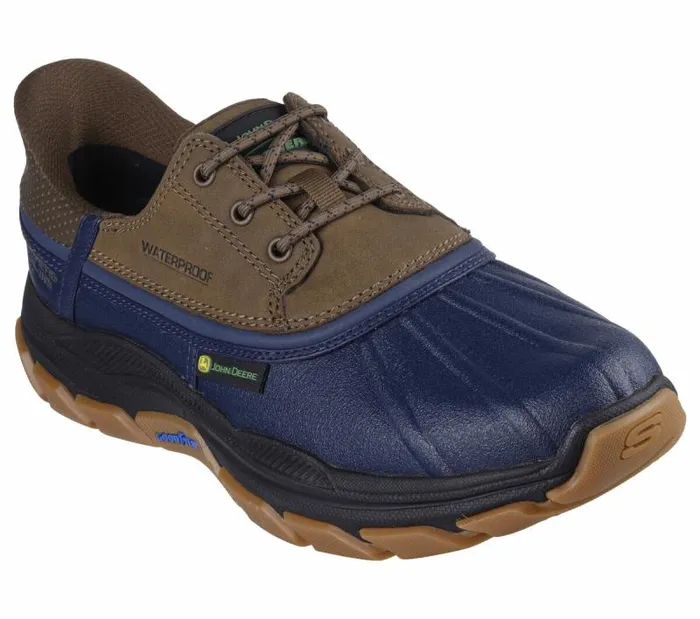 Skechers John Deere Skechers Slipins Respected 8211 Tanzier Navy Tan Men Boots