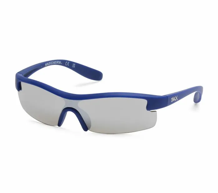 Skechers Matte Semi Wrap Sunglasses Navy WomenMen Sunglasses