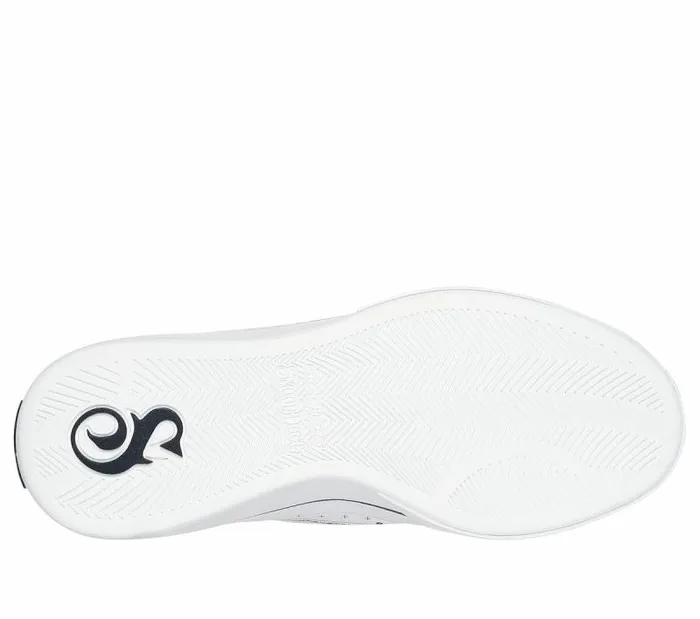 Skechers Premium Leather Slipins Snoop One 8211 Double G White Black Women Casual Sneakers